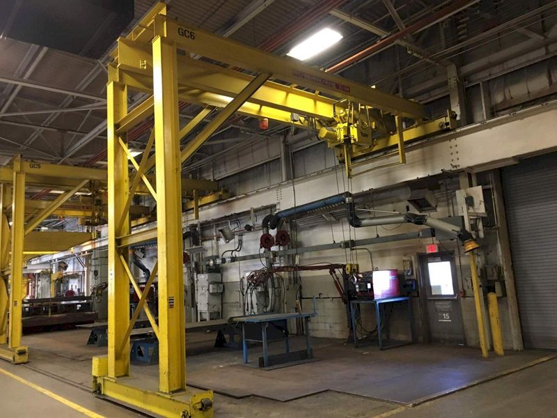 7.5 TON PITTSBURGH SINGLE LEG SINGLE GIRDER GANTRY CRANE: STOCK #67226