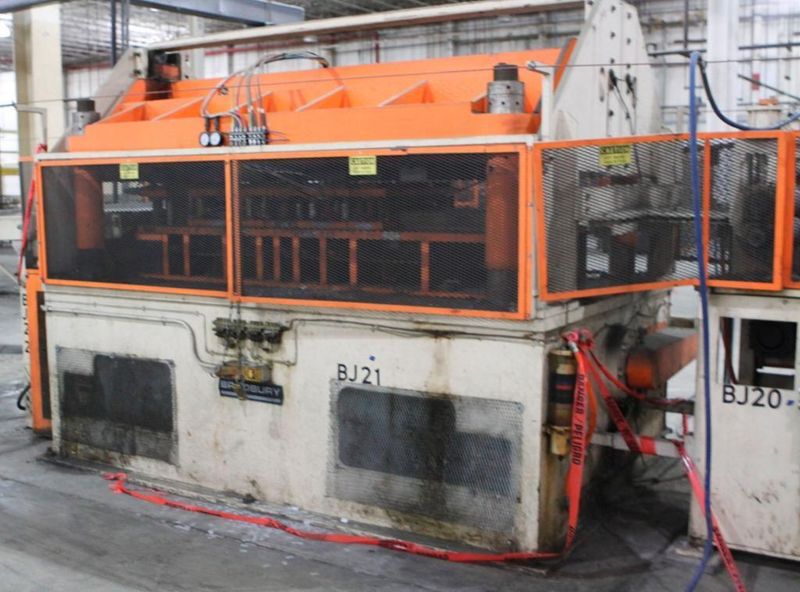80 TON BRADBURY 4 POST MECHANICAL CUTOFF/PREPUNCH PRESS: STOCK #63798