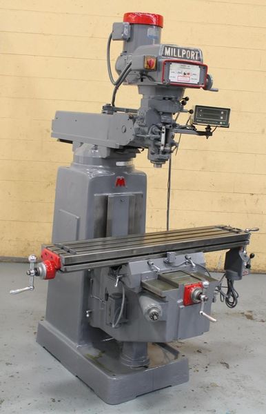 3 HP MILLPORT RAM TYPE VERTICAL MILL: STOCK #62451