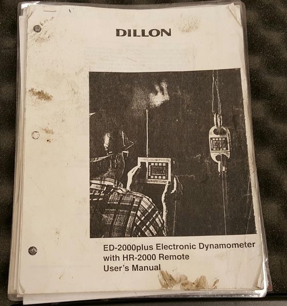 50 TON DILLON MODEL ED-2000-50 DIGITAL CRANE SCALE: STOCK 62340