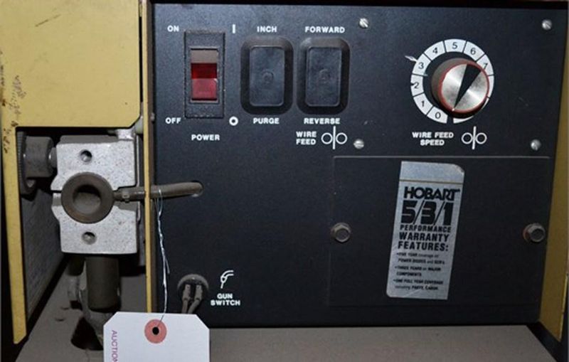 HOBART MODEL #450 RVS MIG WELDER WITH HOBART FEEDER: STOCK #62288