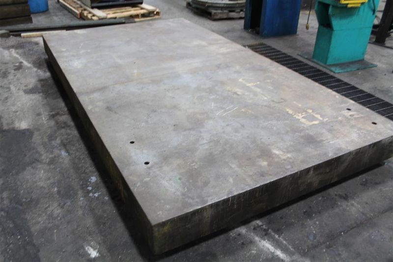 6' X 11' X 8" HIGH CAST IRON SURFACE PLATE: STOCK #58484
