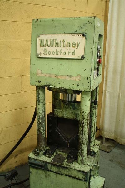 50 TON WHITNEY HYDRAULIC ANGLE SHEAR: STOCK #56443