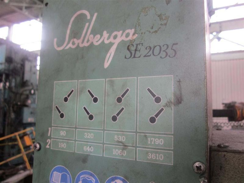 25" SOLBERGA SINGLE SPINDLE MODEL SE-2035 DRILL PRESS: STOCK #56379