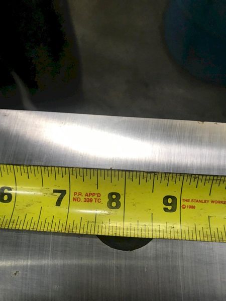 10' X 3 3/4 X 7/8' 4-SIDED CINCINNATI SHEAR BLADES:  STOCK #54428