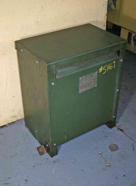 15 KVA WARD DRY TYPE TRANSFORMER:  STOCK #51167