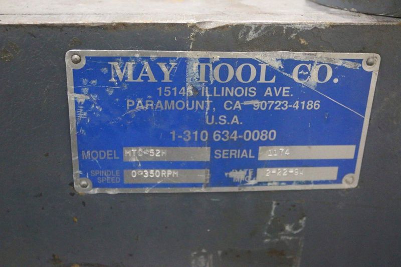 52' X 3/16'MAY TOOL ROTARY CIRCLE SHEAR STOCK #69424