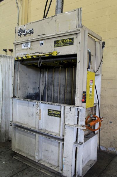 CIVES TENCO MODEL #HP-50 VERTICAL CARDBOARD BALER: STOCK #72299