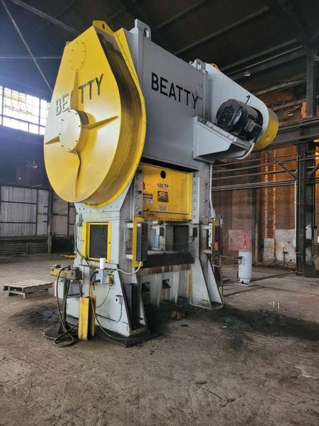 500 TON BEATTY MODEL #13-500TP HEAVY DUTY SS PRESS: STOCK #16554
