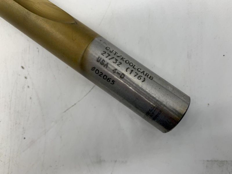 27/32” (176) CJT KOOLCARB CARBIDE TIPPED DRILL STOCK #15531