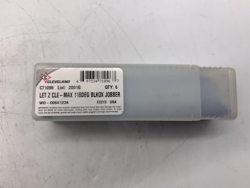 118DEG LET Z C71096 CLE-MAX BLKOX JOBBER [QTY 6] STOCK #15528