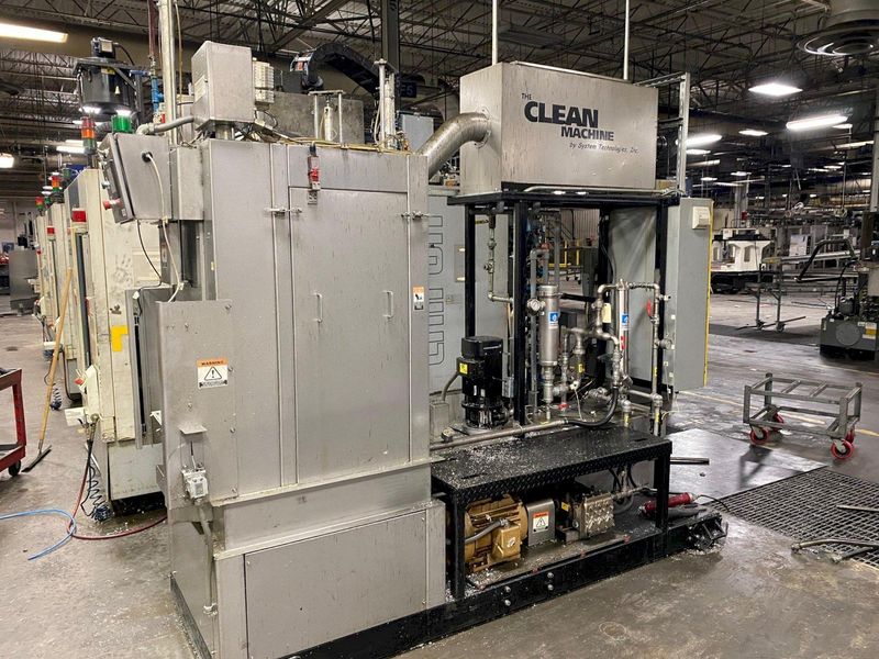 SYSTEM TECHNOLOGIES MODEL #CMI-123-480 CLEAN MACHINE HIGH PRESSURE STAINLESS STEEL PARTS WASHER: