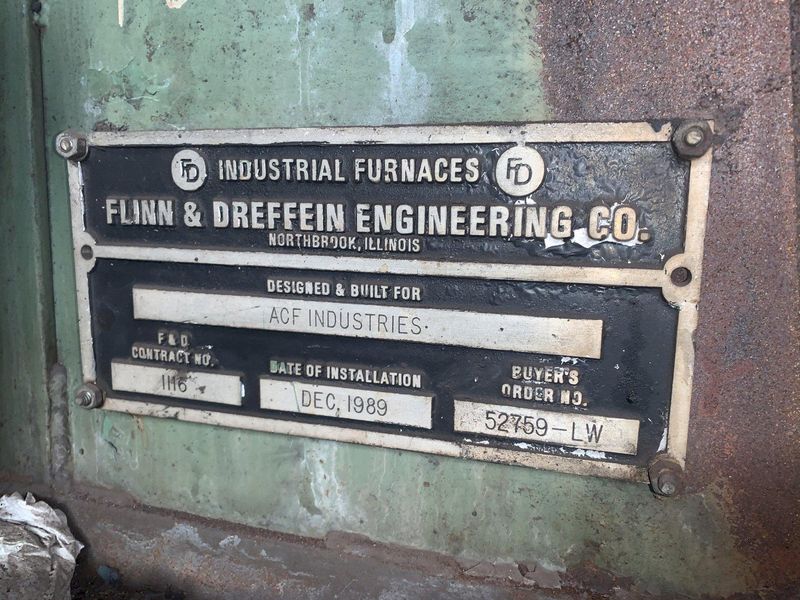 144" FLINN & DREFFEIN ENGINEERING PASS THROUGH GAS FIRED FURNACE: STOCK #13372