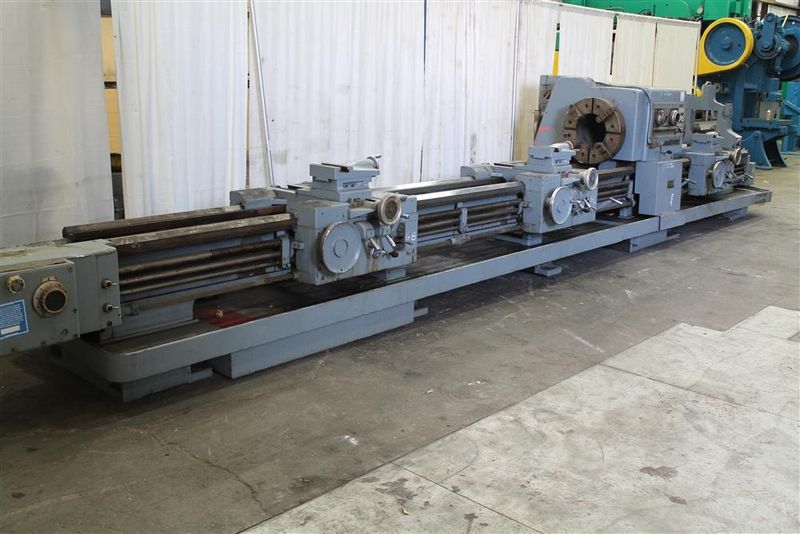 28" X 96" & 240" LODGE & SHIPLEY HOLLOW SPINDLE ENGINE LATHE, 12-5/8" HOLE: #10924