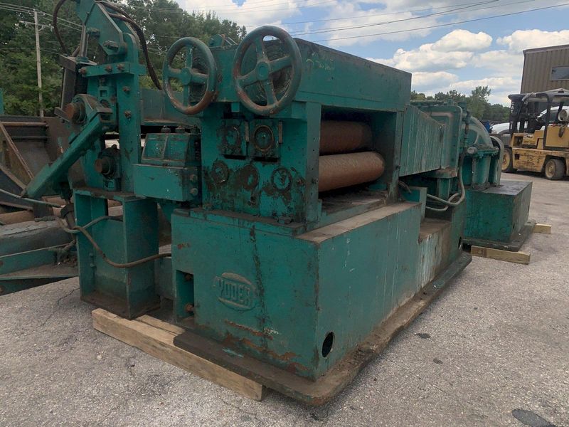 20,000 LB X 30" X .500" YODER COIL CRADLE & STRAIGHTENER FEED LINE: STOCK #13050