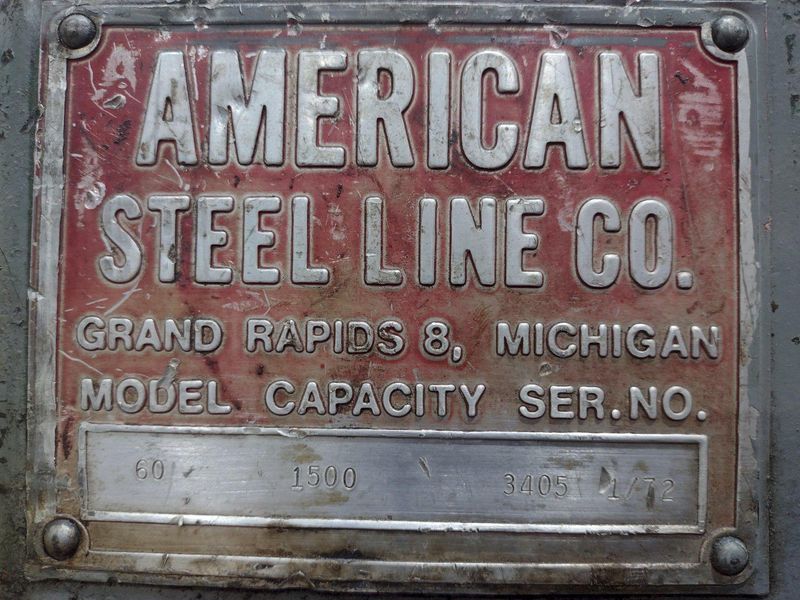 1500 LB X 20" AMERICAN MODEL #60 MOTORIZED COIL REEL UNCOILER: STOCK #19538