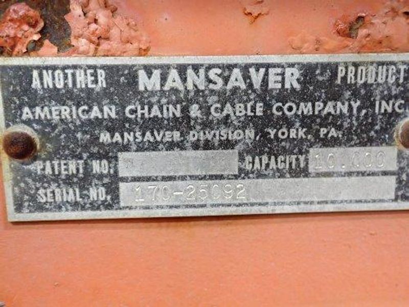 10,000 LBS X 72" X 17" TO 57" WIDE BUSHMAN ADJUSTABLE SHEET LIFTER: STOCK #14946
