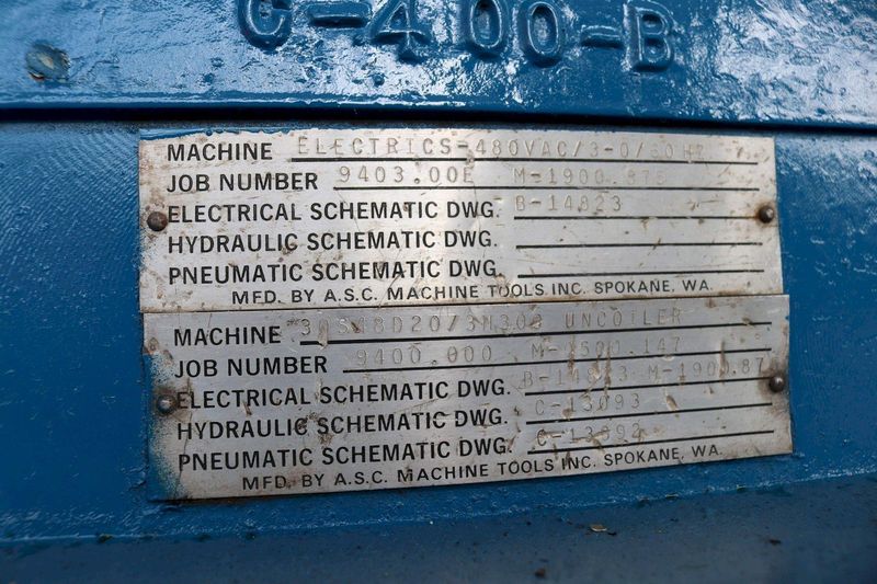 50,000 LB X 48' ASC MANDREL TYPE UNCOILER & COIL CAR: STOCK #71522