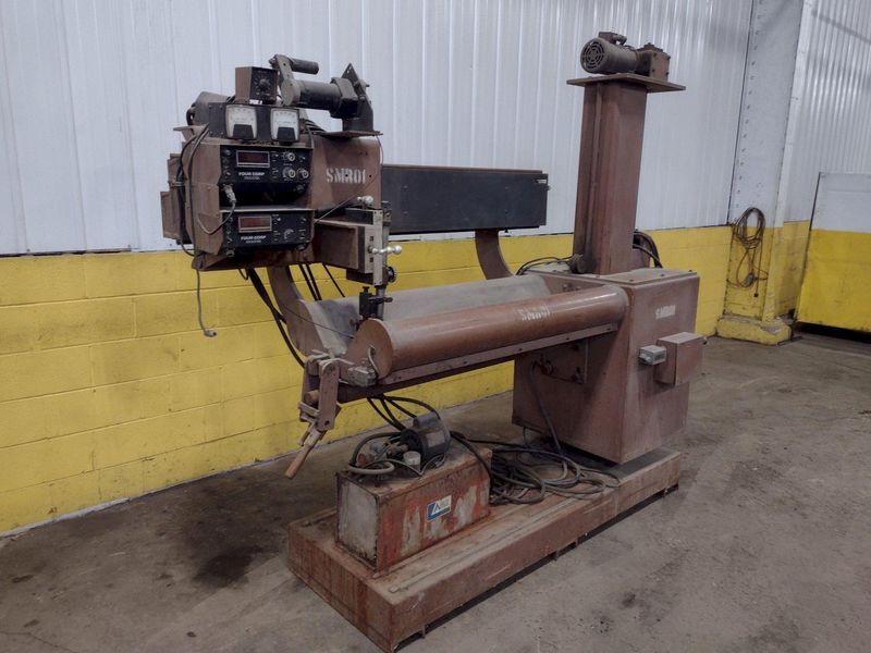 48" FOUR-CORP MODEL #PH-100-36 LONGITUDINAL SEAM WELDER: STOCK #15866
