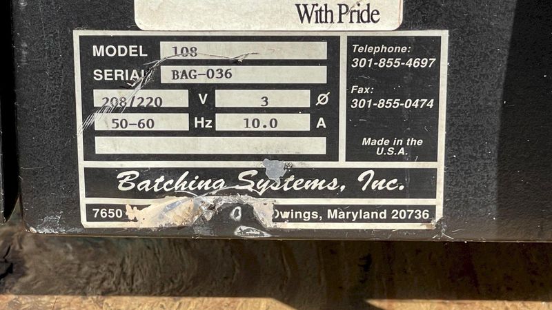 Batching Systems BagMaster Series C - Model 108
Form, Fill and Seal Bagging Machine