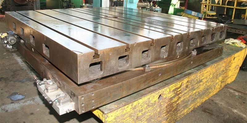 96" X 96" GIDDINGS & LEWIS ROTARY AIR LIFT TABLE:  STOCK #57311
