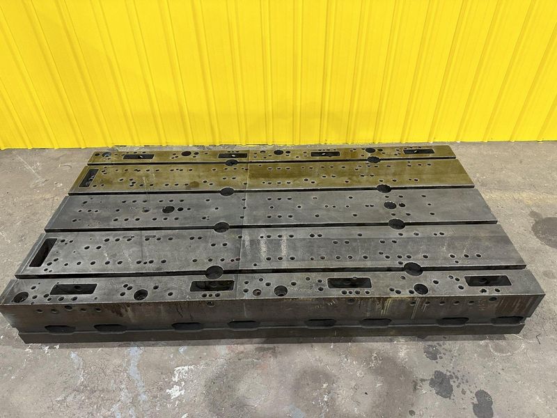 48" X 92" X 12" T-SLOTTED LAYOUT RISER TABLE / FLOOR PLATE: STOCK #19754