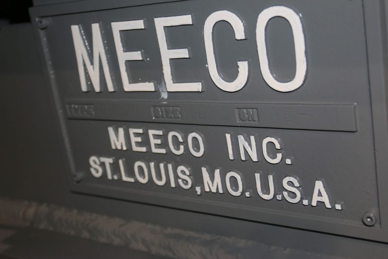 3-1/2" MEECO MODEL HD2 2-ROLL ROTARY BAR STRAIGHTENER: STOCK #10457