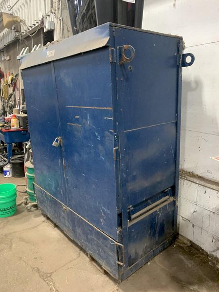LARGE BLUE STORAGE CABINET: STOCK 12992