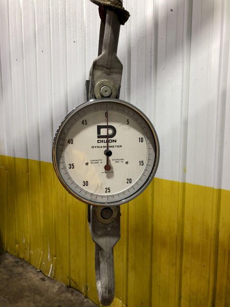 50,000 LBS X 10" DILLON AP SERIES DYNAMOMETER CRANE SCALE: STOCK #17244