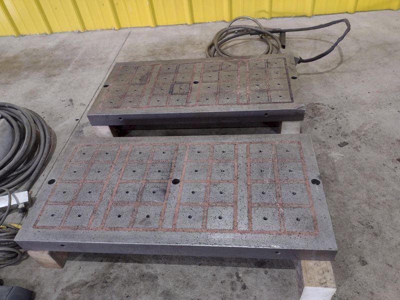 14" x 29" TECNOMAGNETE MODEL #QX408UMK6 MAGNETIC SURFACE CHUCK & CONTROLS: STOCK #20551