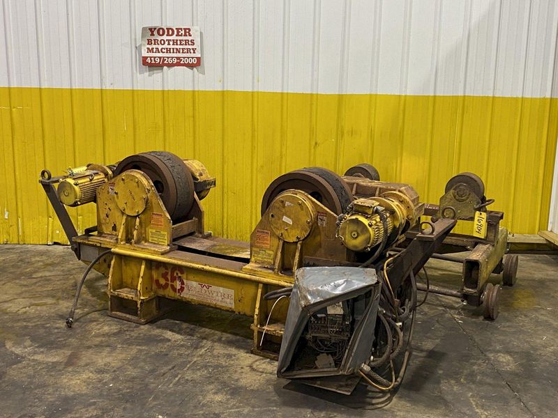 60 TON WELDWIRE MODEL #WER-60  POWERED TANK TURNING ROLLS WITH IDLER: STOCK #16904