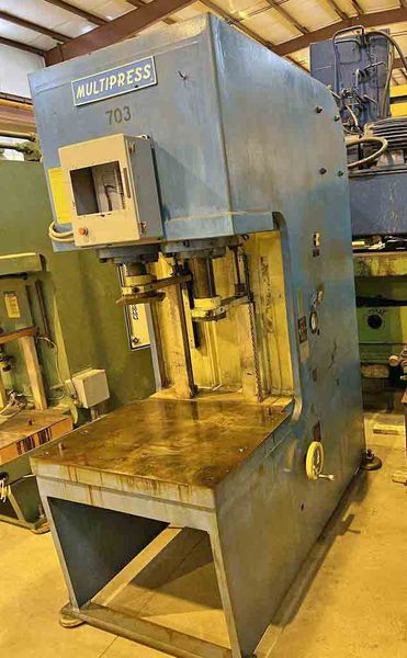 25 Ton Multipress, C-Frame Press, Dual Ram
