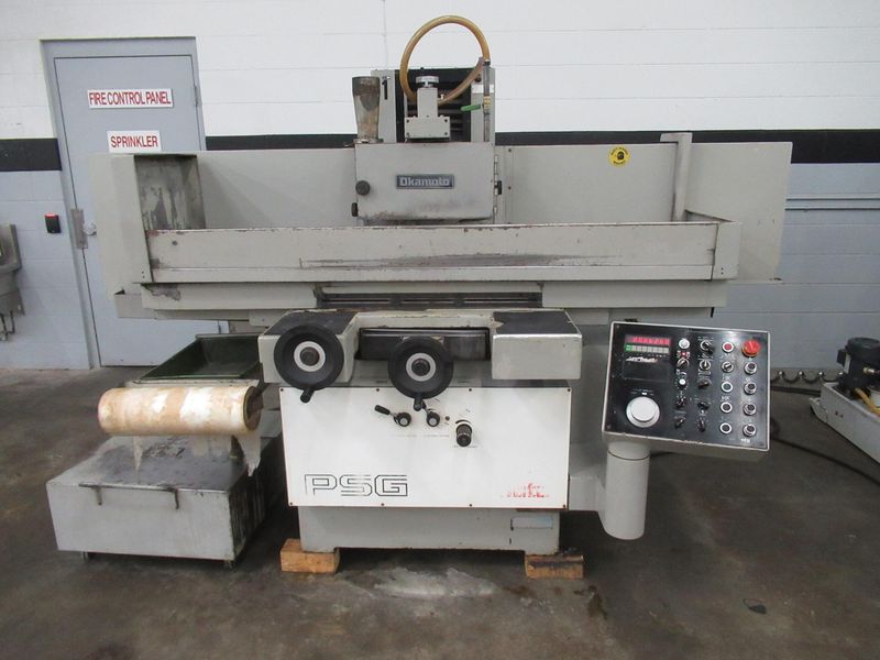 Okamoto ACC-124DX 3-Axis Automatic Horizontal Surface Grinder, 12" x 24" Operation, Electromagnetic Chuck, Downfeed Digital Readout