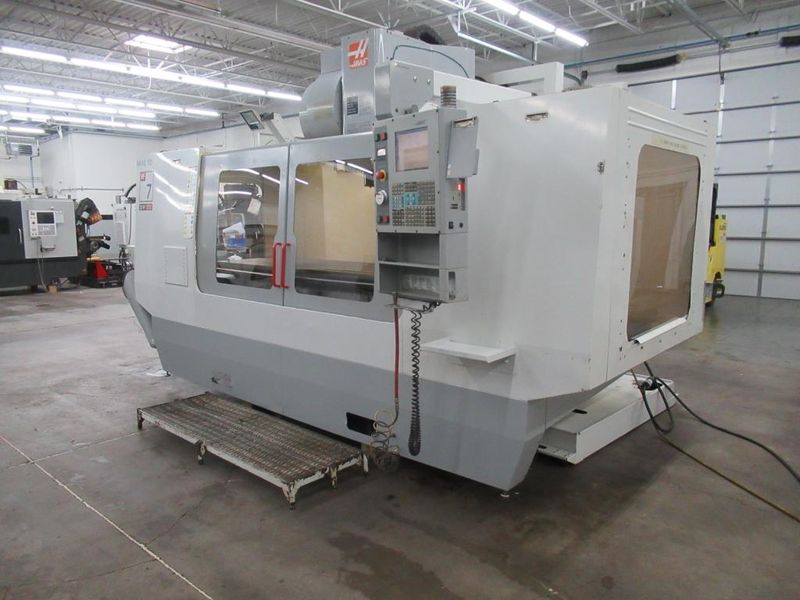 Haas VF-7D/40 CNC Vertical Machining Center, 24 Station ATC, 4th-Axis Brushless Drive, Programmable Coolant Nozzle, Chip Auger
