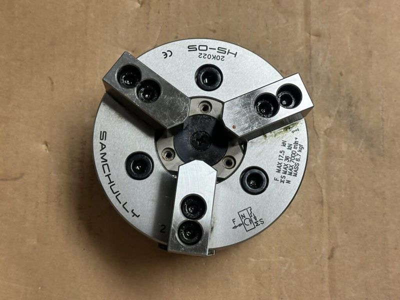 Samchully HS-05 High Speed 5″ 3-Jaw Hydraulic Power Chuck