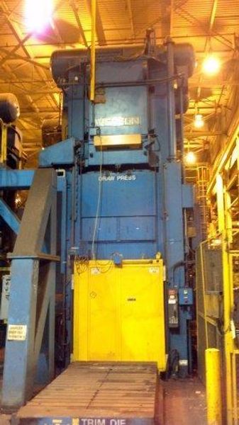 800 Ton Verson LE4-800-120-60t, Link Drive Straight Side Mechanical Metal Stamping Press, Year 1
