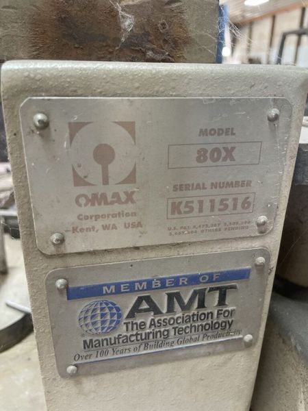 Omax 80X 80″ x 160″ CNC Waterjet