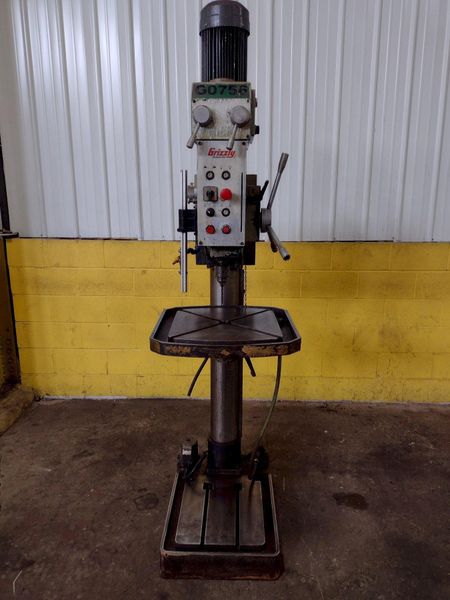 27" GRIZZLY MODEL #G0756 HEAVY DUTY DRILLING & TAPPING SINGLE SPINDLE DRILL: STOCK #16261