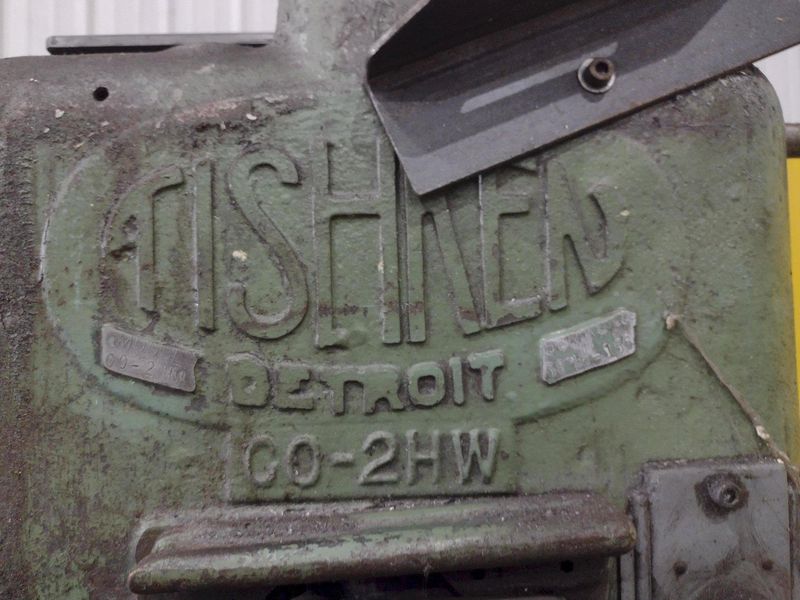 6 TON TISHKEN 2 POST MODEL #CO-2HW CUT OFF PRESS 1.5" STROKE: STOCK #23570