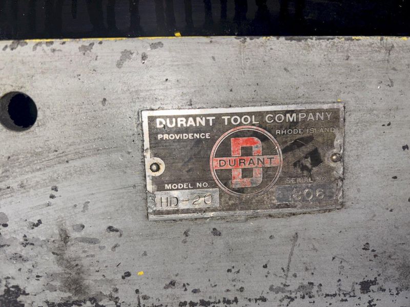 20" X .160" DURANT MODEL #HD-20 MOTORIZED COIL LEVELER STRAIGHTENER: STOCK #23250