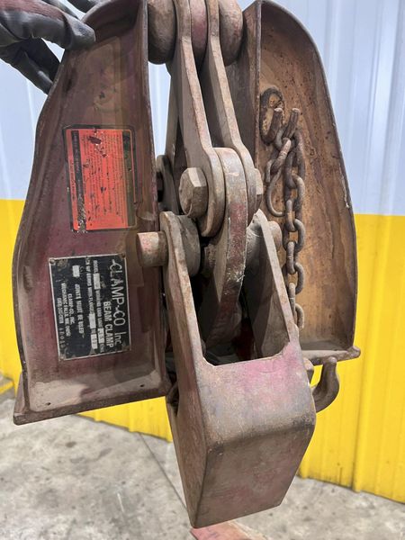 (2) 15 TON CLAMP-CO GIRDER WIDE FLANGE BEAM LIFTING CLAMPS: STOCK #22981