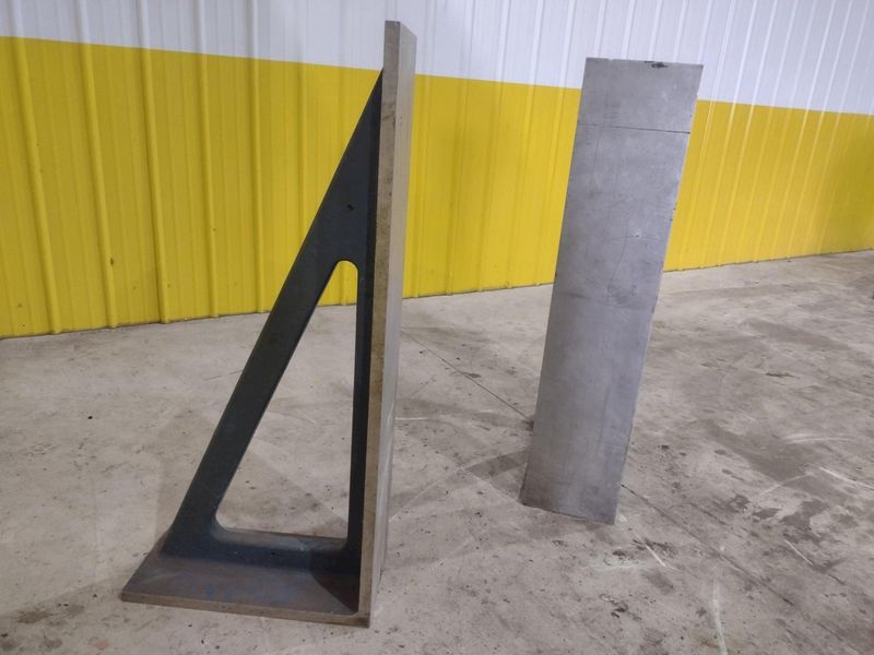 48” X 10” X 22” PAIR OF (2) ANGLE PLATES: STOCK #22673