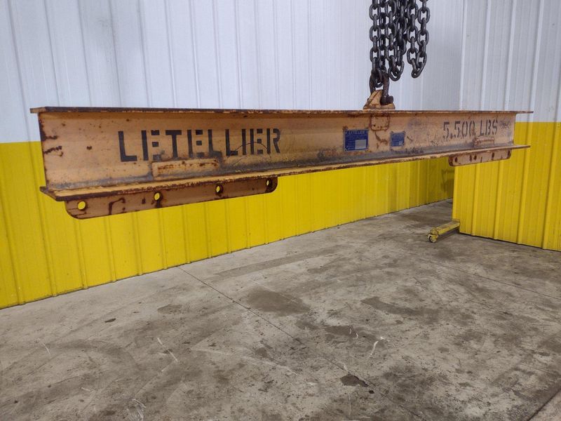 5,500 LBS X 6' LETELLIER CRANE SPREADER BAR LIFTING BEAM: STOCK #22642