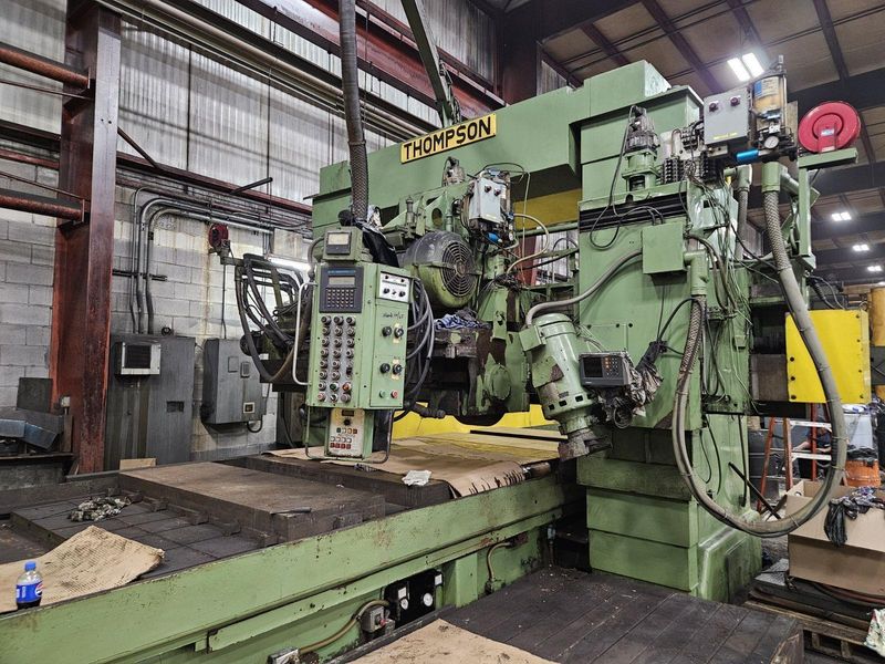 84" x 206" THOMPSON  MODEL #16CX HORIZONTAL SURFACE GRINDER WITH VERTICAL 75 HP HEAD: STOCK 2251