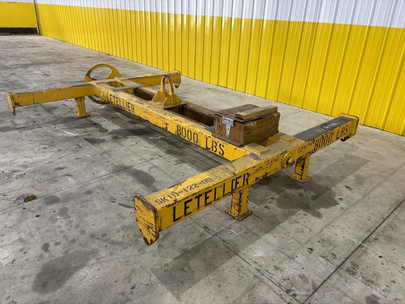8,000 LBS X 10' X 8' LETELLIER 4-ARM SPREADER BAR LIFT BEAM WITH CENTERING ADJUSTMENT: STOCK #21