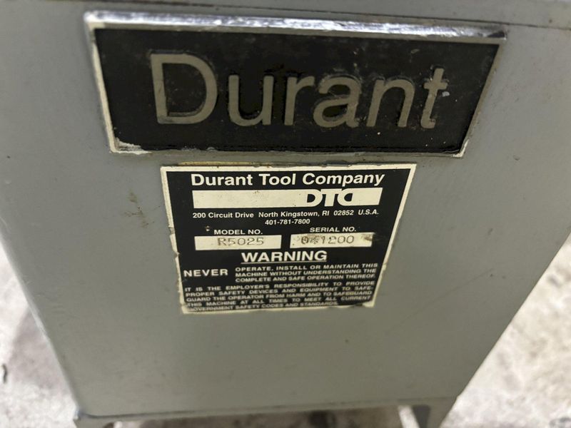 5,000 LBS X 48" DURANT MODEL #R5025-48 HORIZONTAL PALLETIZER COIL DE-COILER: STOCK #21946