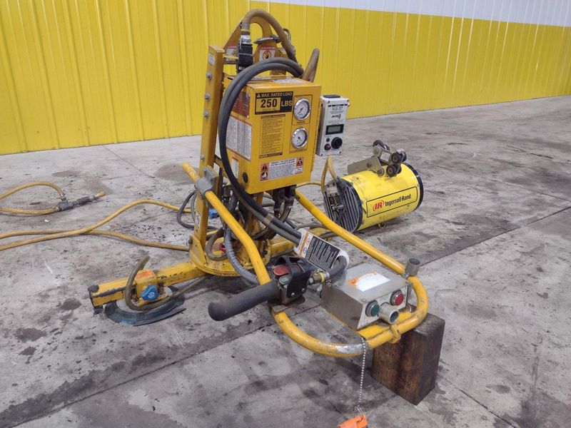 250 LBS X 2007 ANVER MODEL #ATL25M2-60MROT ELECTRIC POWERED VACUUM SHEET LIFTER: STOCK #21303