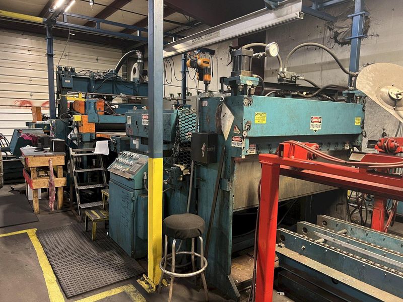 72" X .135" RBI (RED BUD INDUSTRIES) MODEL #SM6-72 AUTOMATIC CUT-TO-LENGTH (CTL) BLANKING LINE: