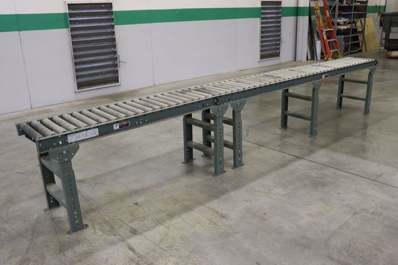 U-line H-3409 & H-3411 15′ Long Gravity Conveyor