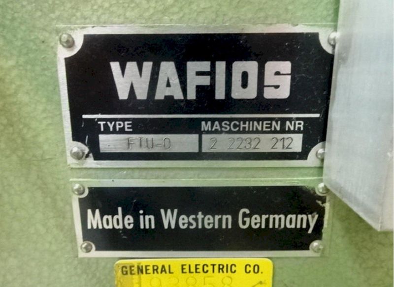 Wafios Model FTU-0 Spring Coiling Machine